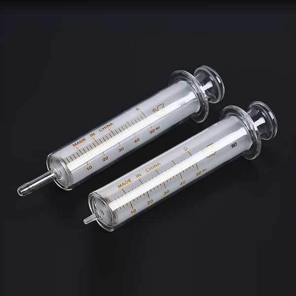 1ml – 100ml Luer Lock Tip Glass Syringes Sampler Chemistry Laboratory Injector