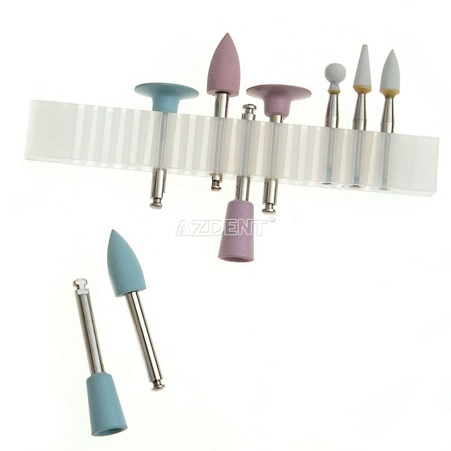 Dental Composite Polishing Kit Rubber Polisher Resin Base For Handpiece AZDENT