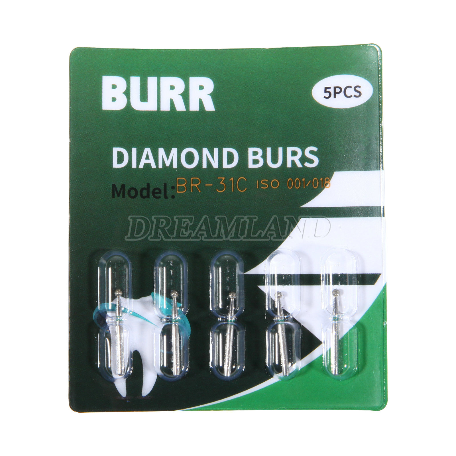 Dental Fresas Diamante Taladros para Alta velocidad Pieza de Mano FG 1.6 Bur Yj