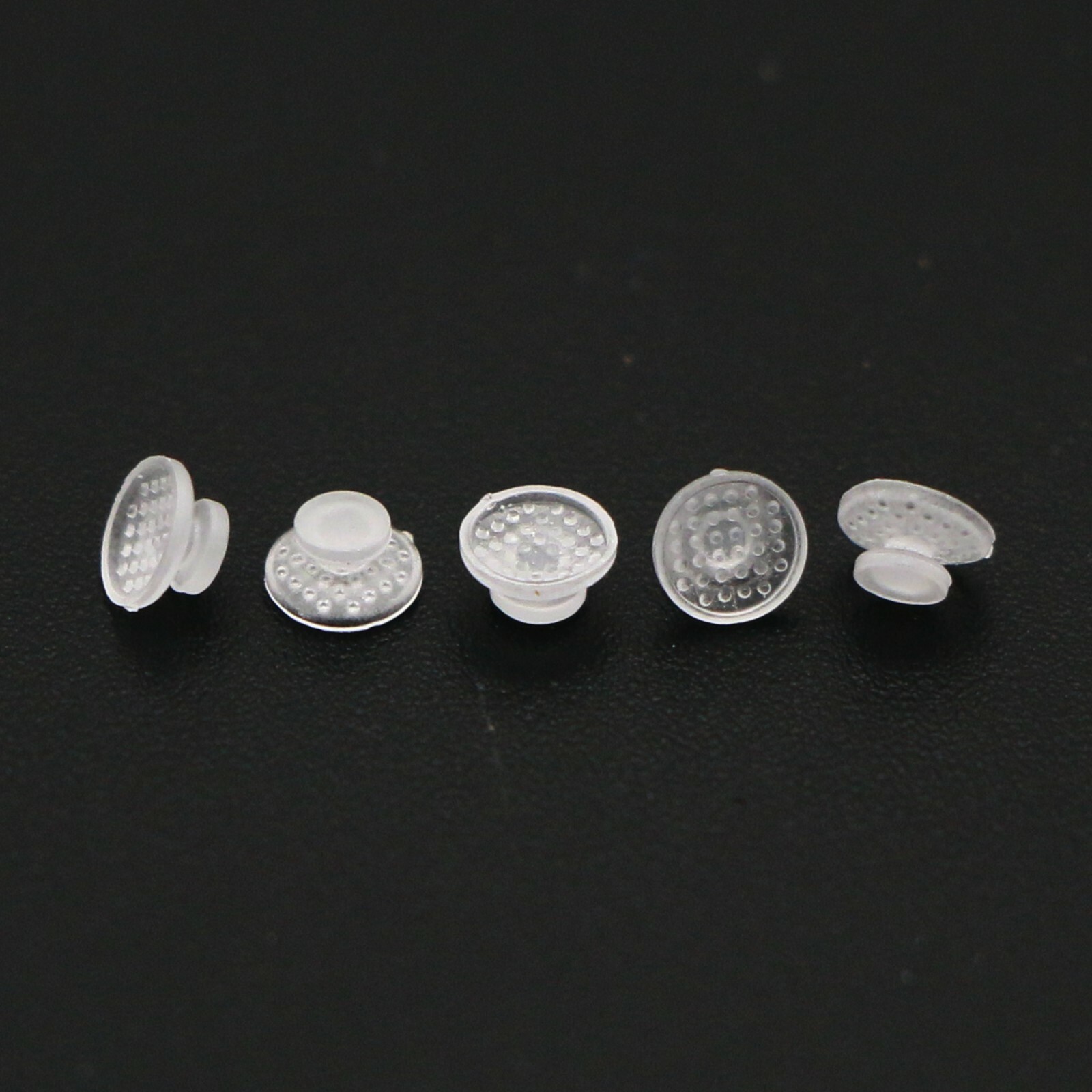 US 100 Pcs Dental Orthodontic Ceramic Lingual Button Bondable Round Base Clear