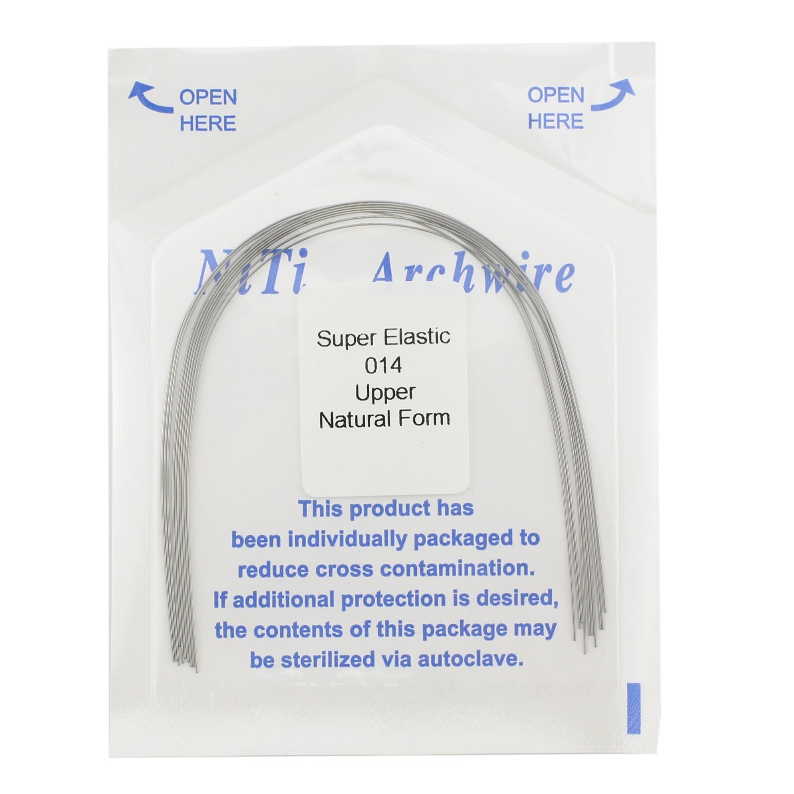 Dental Orthodontic Arch Wire Niti Natural Form Round Rectangular Super Elastic