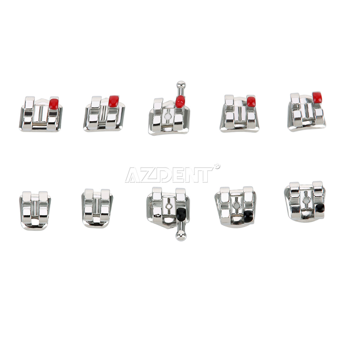 Dental Orthodontic Brackets Braces Mini Roth 022 Hook 345/1st Molar Buccal Tubes