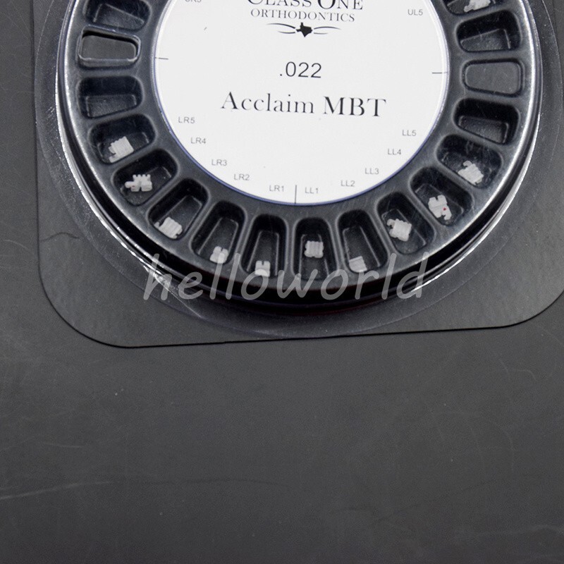 5 Packs Dental Orthodontics Mini Ceramic Bracket Braces 5*5 MBT 022 Hooks 3 4 5