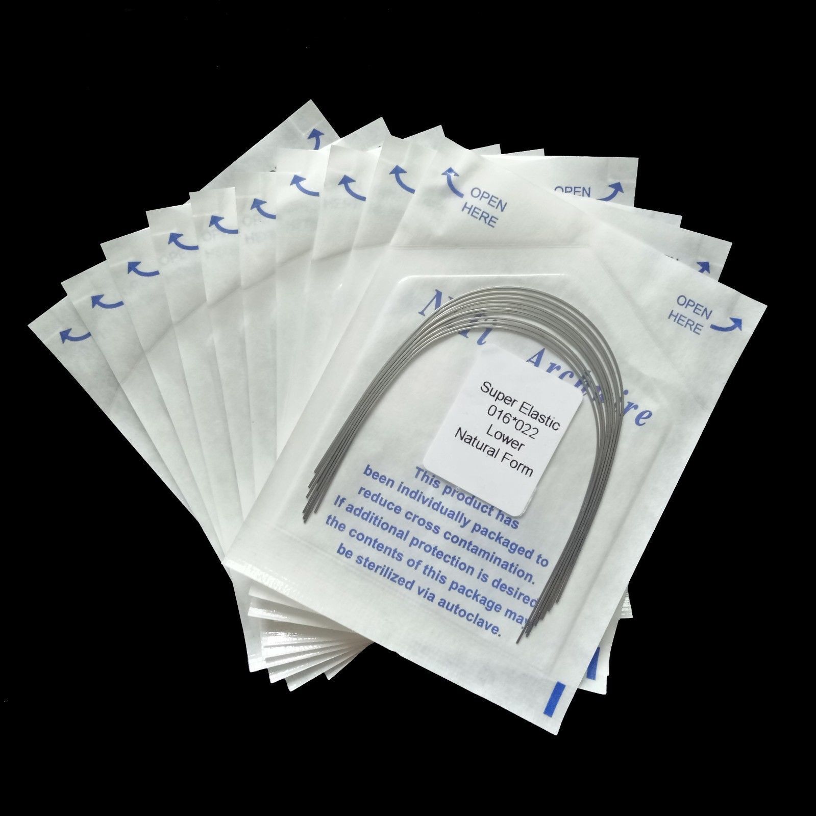 Dental Orthodontic Arch Wire Niti Super Elastic Round/Rectangular Natural Nature