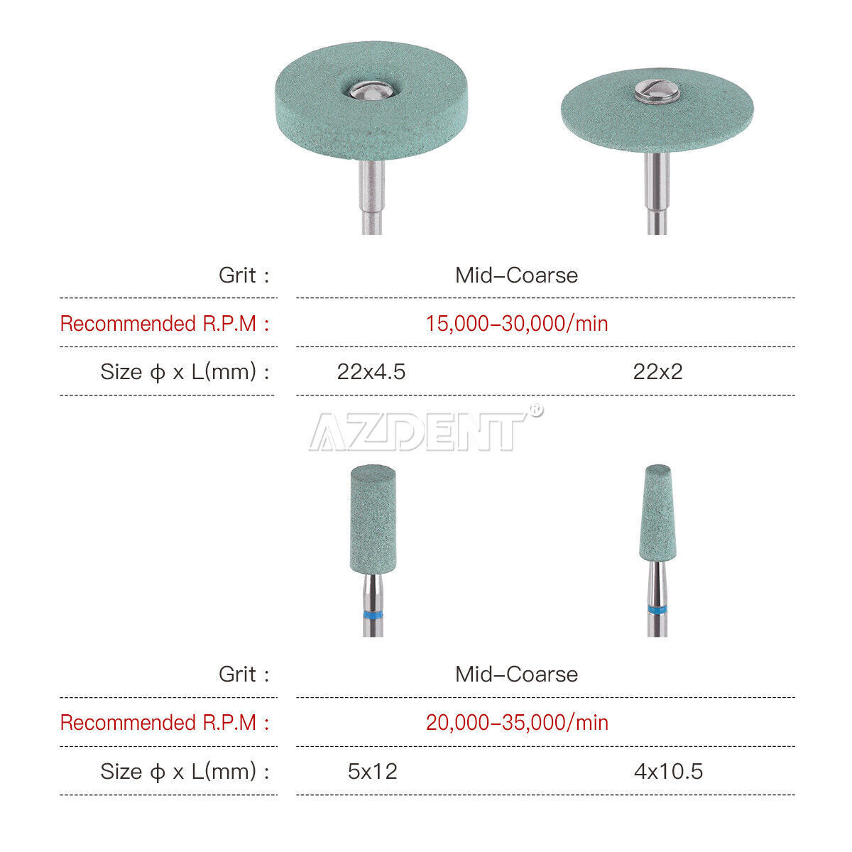 Dental Lab Ceramic Diamond Stone Grinder Zirconia Porcelain Polisher Burs HP/RA