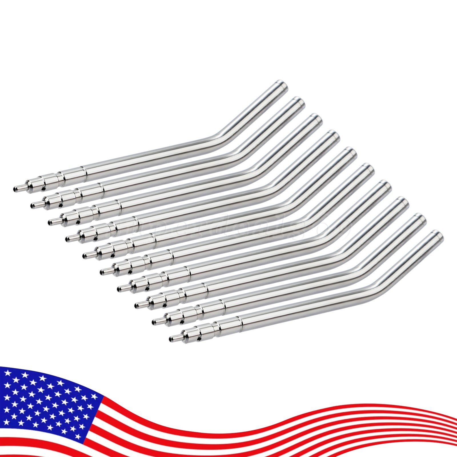50x Dental Air Water Syringe Spray Nozzles 3-in-1 Alloy Tubes Tips Three Way SA