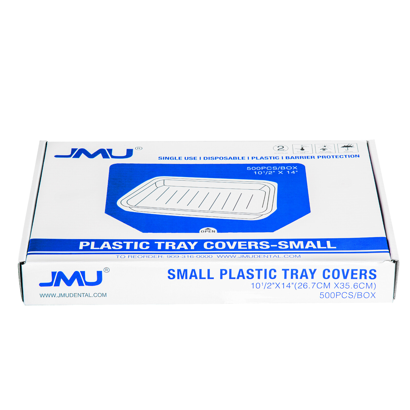 500/Box Dental Tray Sleeve Cover Standard Size B Clear Plastic 10.5 ” x 14 “