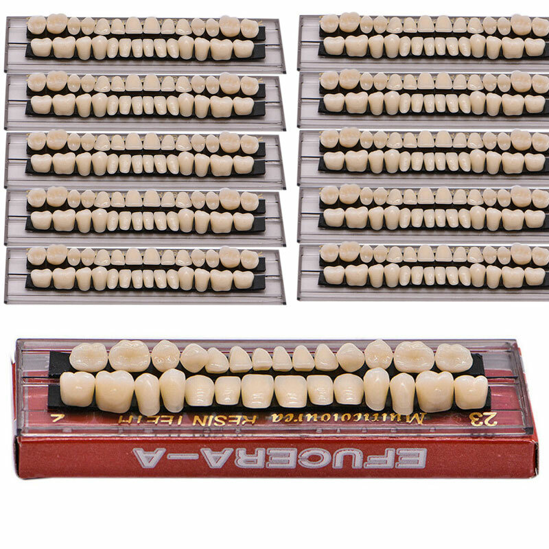 Acrylic Resin Denture 23# A2 Dental Full Set Teeth Upper Lower Shade Tooth