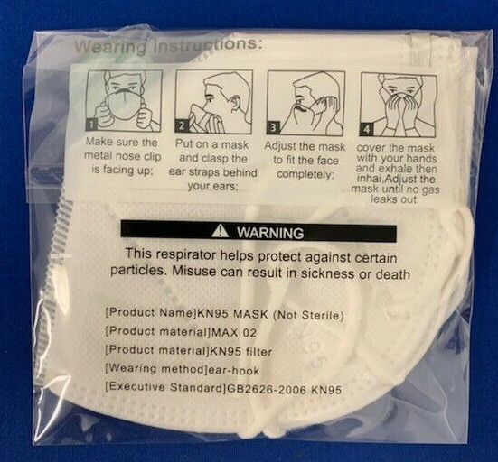 KN95 Self Suction Face Mask – 2 Pack – FAST Shipping USA Approved Seller