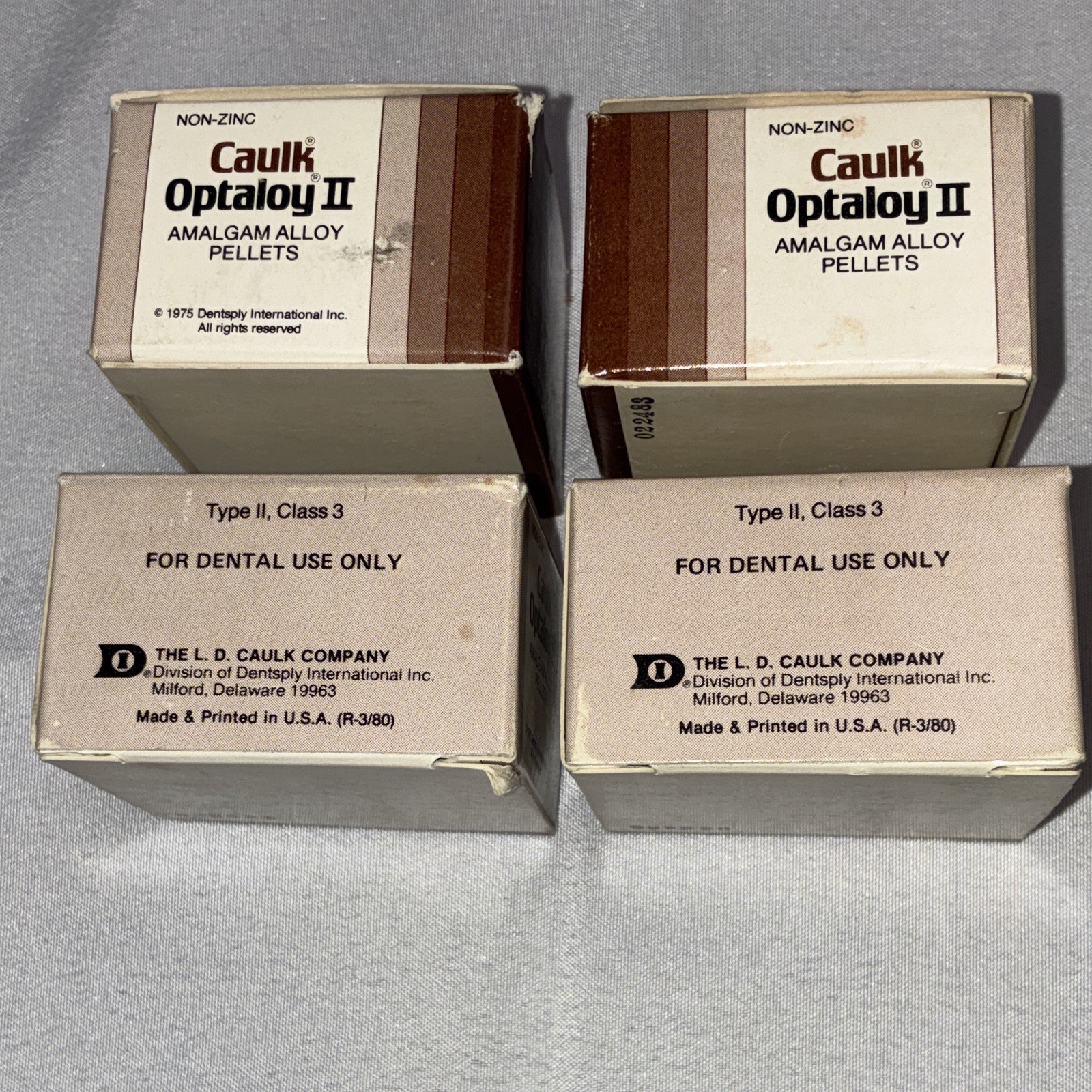 Caulk Optaloy II Silver Non-Zinc Amalgam Alloy Pellets Type II Class 3 Dental