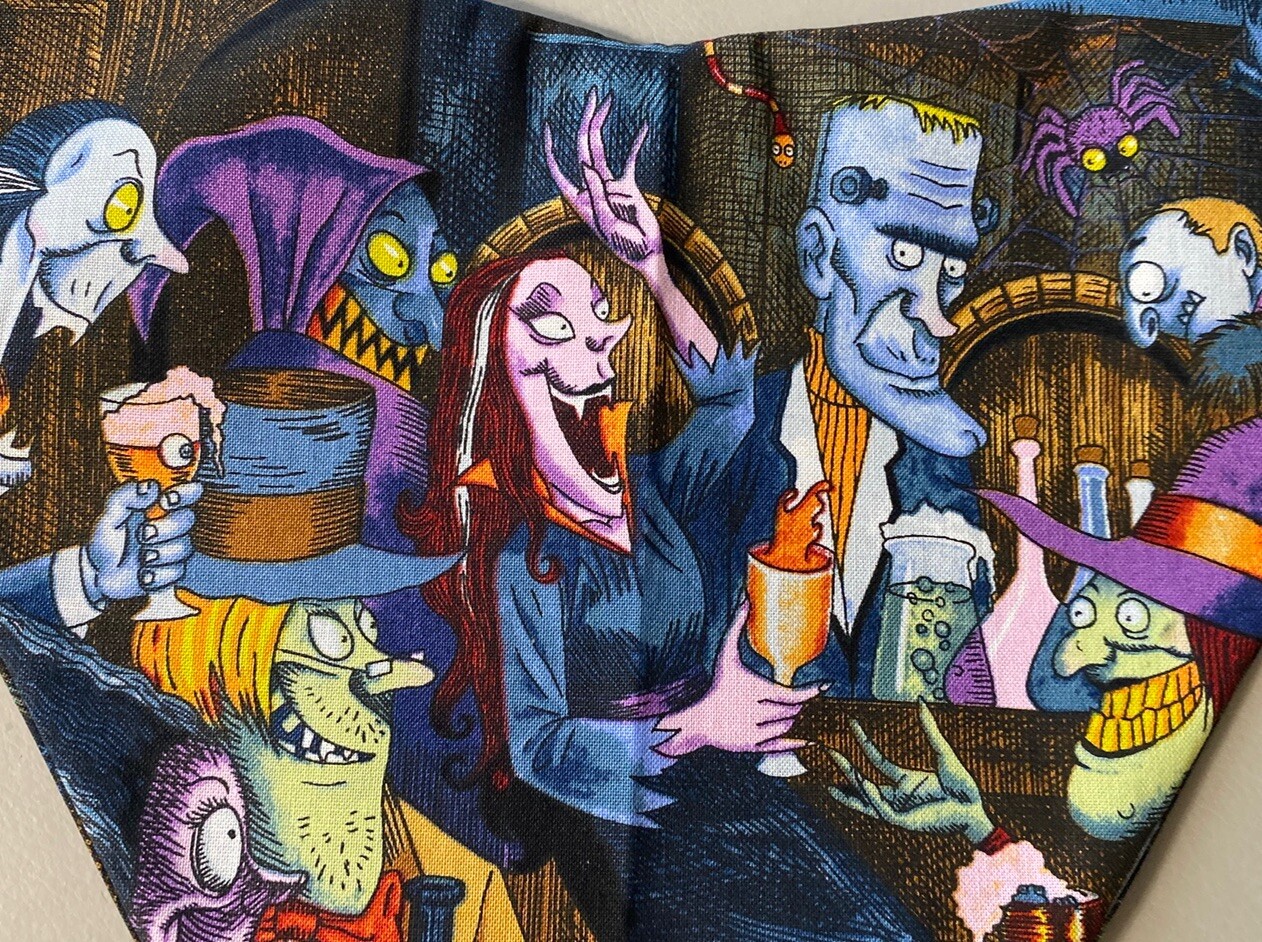 washable X-ray thyroid shield cover Ghouls and Goblins Halloween