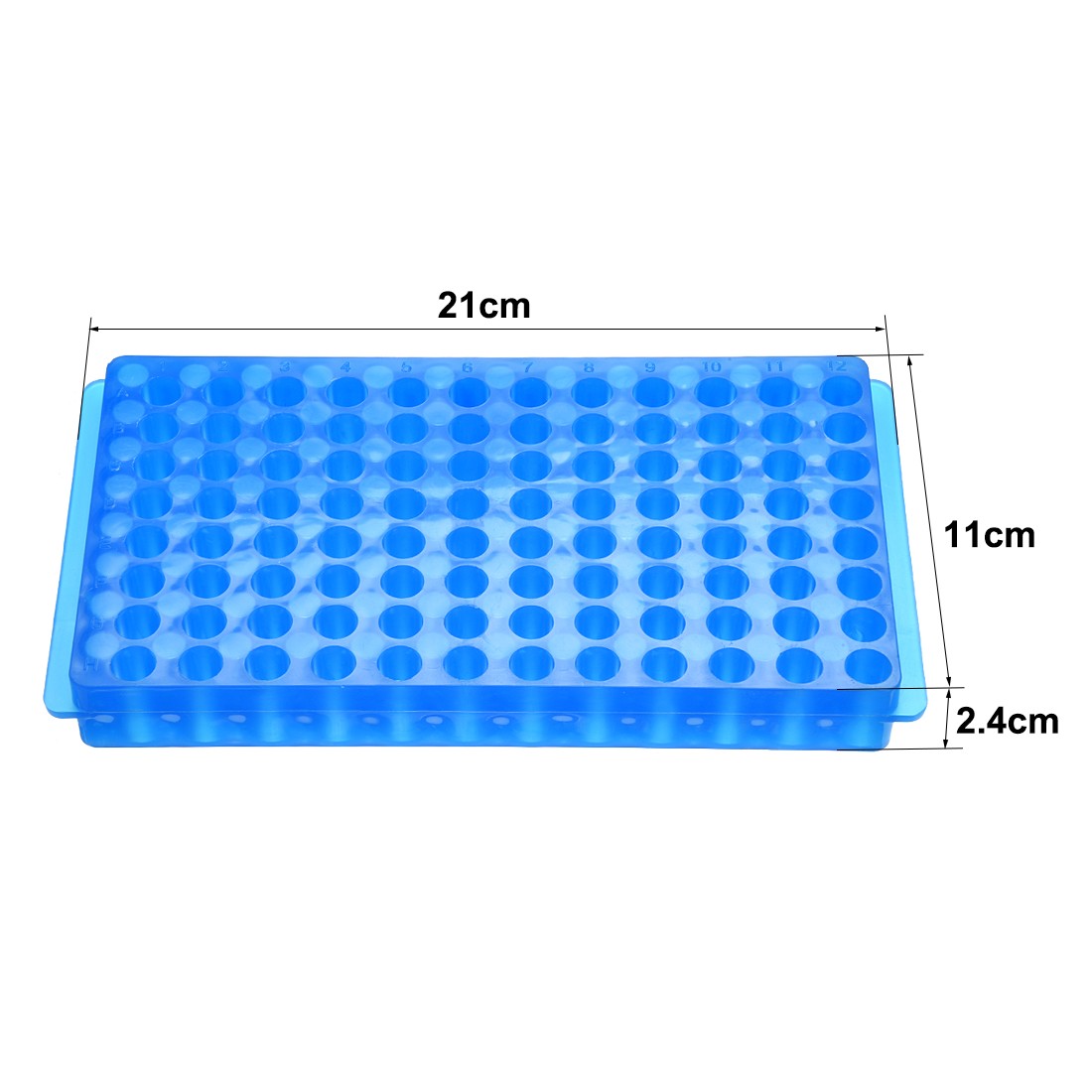 2 Kind of Tube Rack Polypropylene 96-Well Blue for 0.2ml, 0.5ml, 1.5ml, 2ml