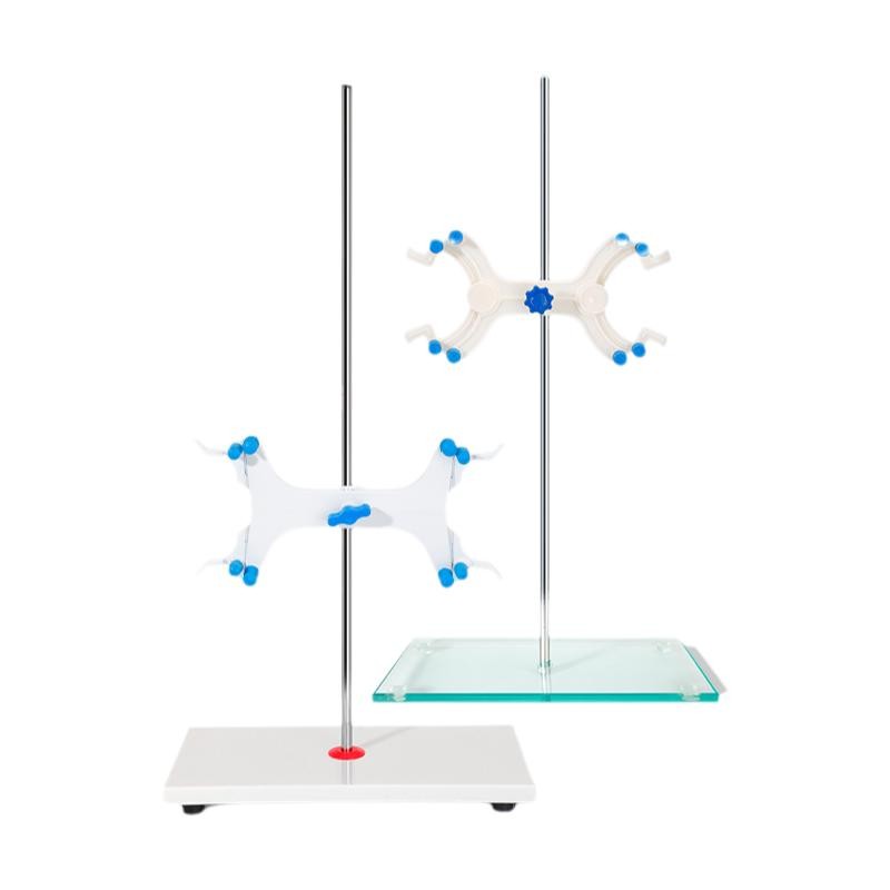 Tempered Glass Base Lab Support Stand for Titrator with Plastic Holder