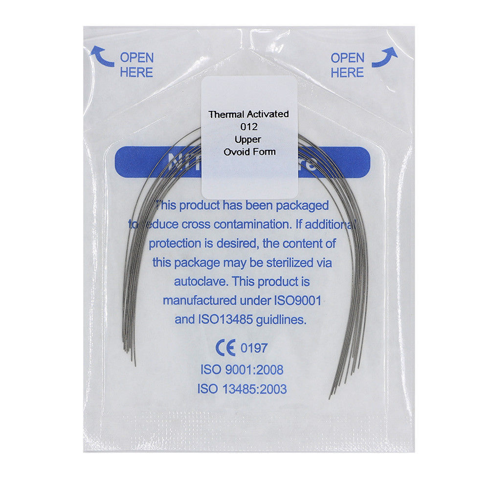 10 Packs Thermal Activated Niti Archwires Preformed Round & Oval 0.012 Upper