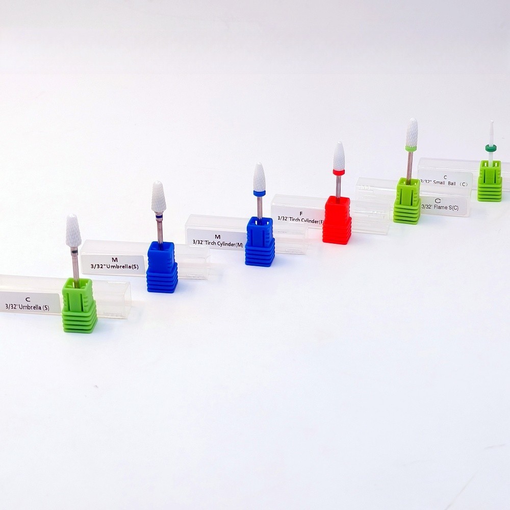 Dental Lab White Zirconia Ceramic Burs for Micro Motor HP Polishing Acrylics etc