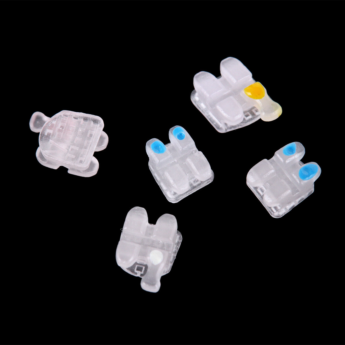 AZDENT Dental Ceramic Bracket Braces MBT/Roth.022/018 Hooks 3 4 5 20pcs/Kit