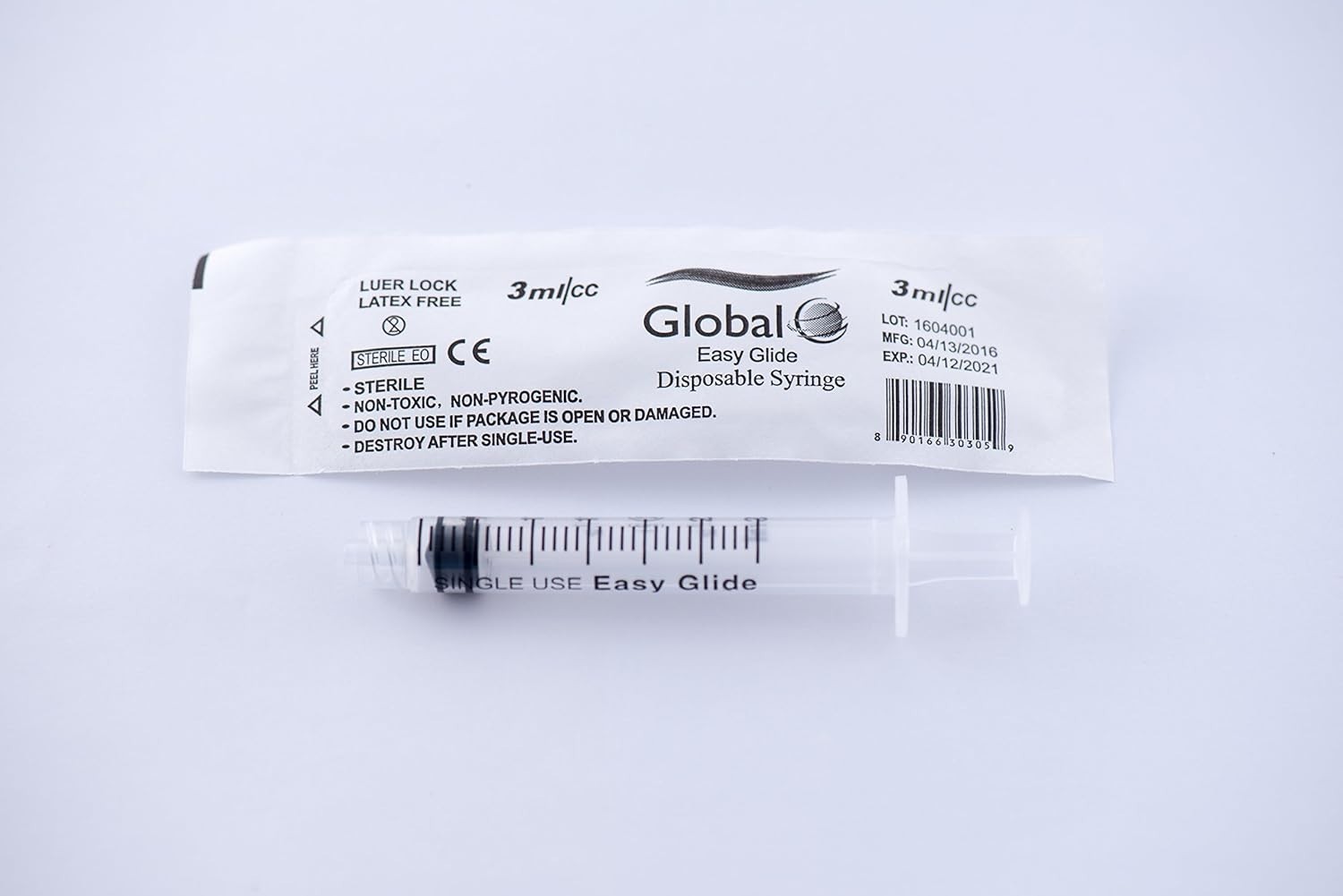 3 ml/cc Luer Lock Syringe (No Needle) 50 count