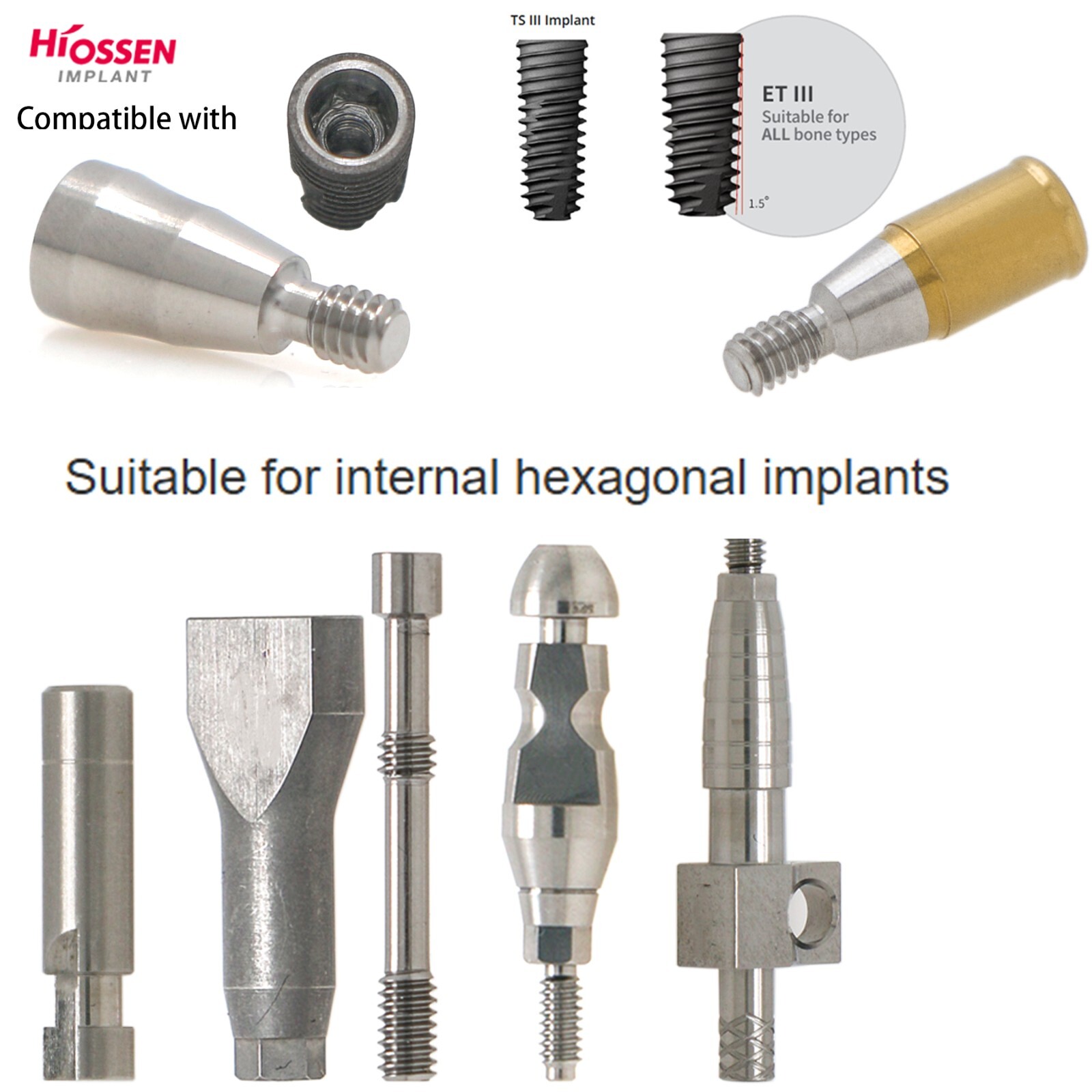 US Osstem Hiossen ET Transfer Analog Healing Abutment Locators fits Mini/Regular