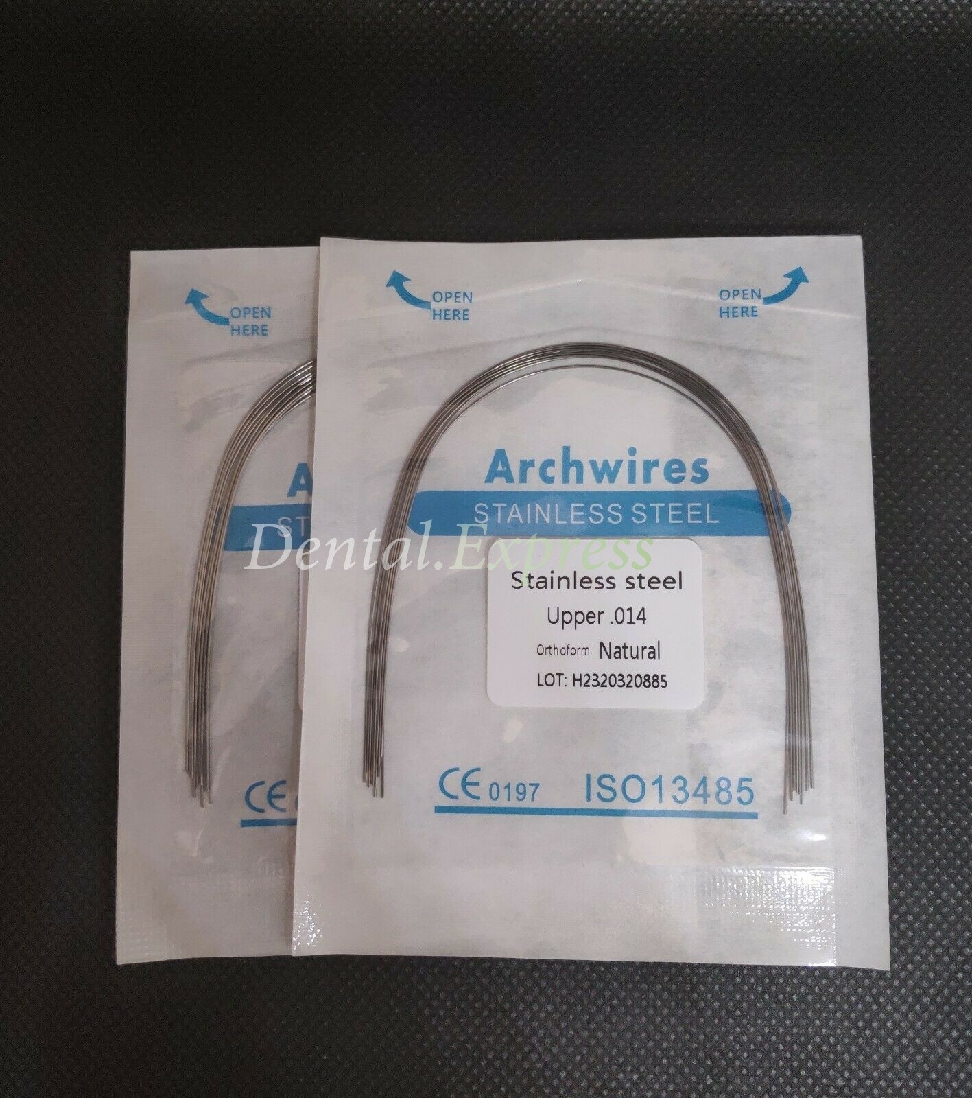 Dental S.S Orthodontic Arch Wire Stainless Steel Round Rectangular Natural Form