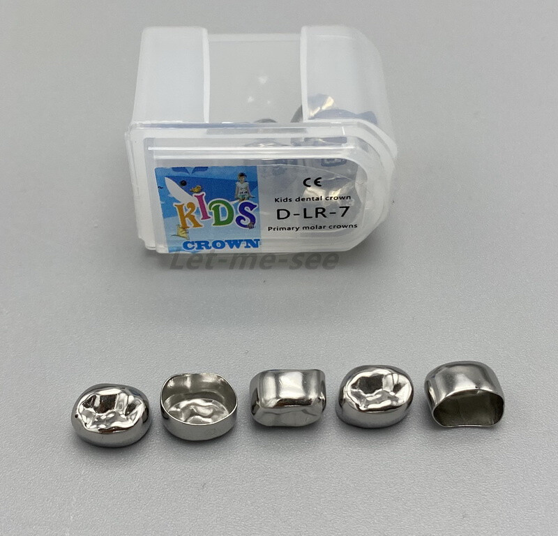 Dental Kids Primary Molar Crowns Stainless Steel Pediatric crown 48 Sizes