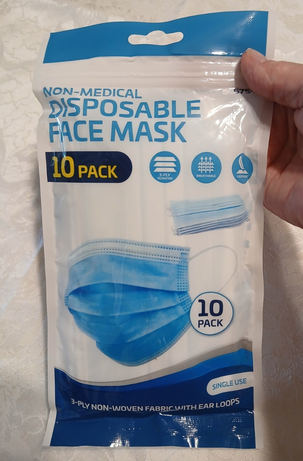 Great Health Disposable Facemask with ear loops 10 count