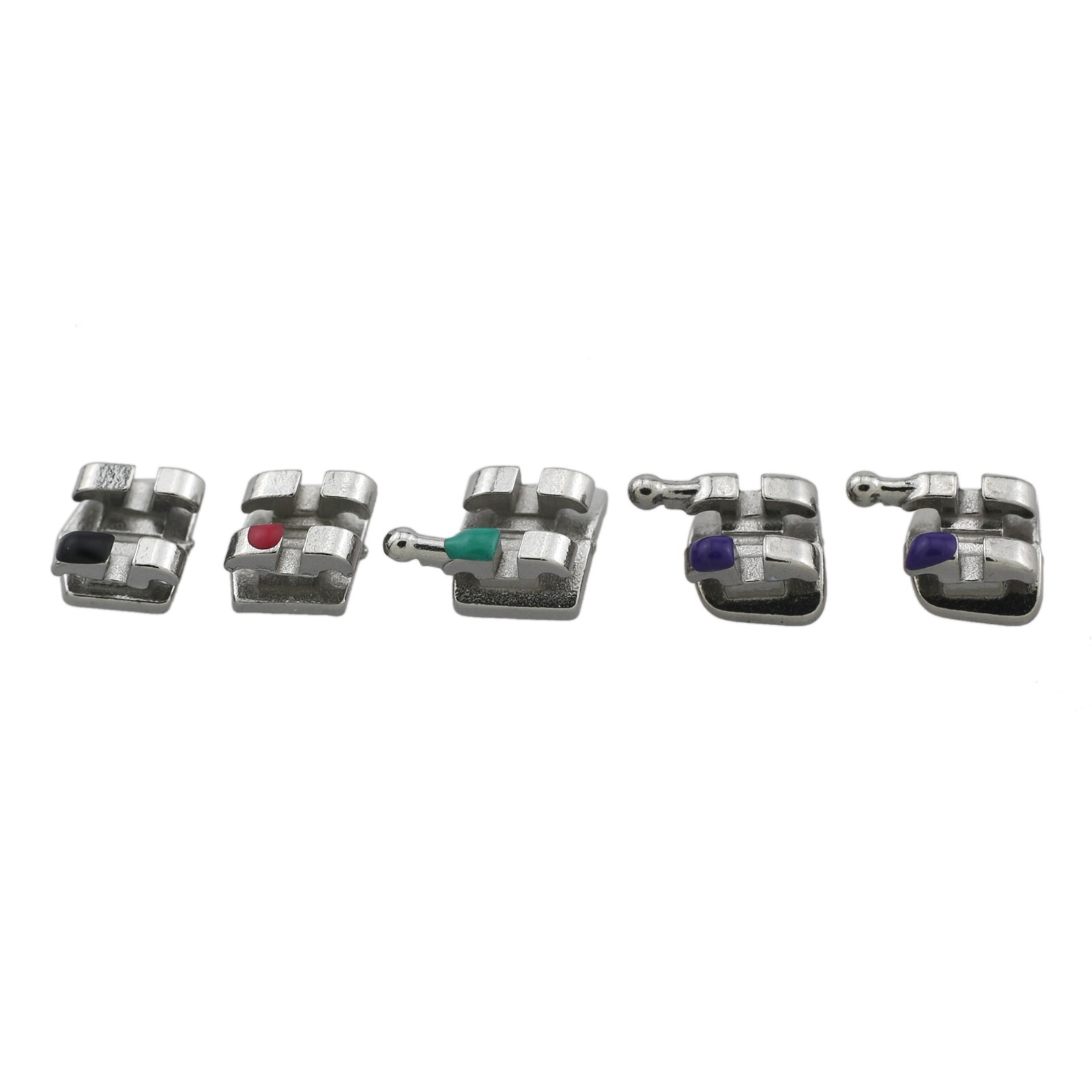 Dental Orthodontic Mini Twin MIM Metal Brackets Braces Roth MBT 022345 Hooks 5-5