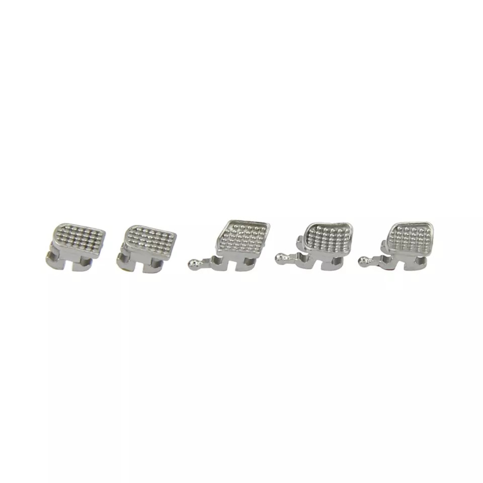 Dental Orthodontic Brackets Metal Brace MIM MINI Roth MBT 022 018 345 With Hooks