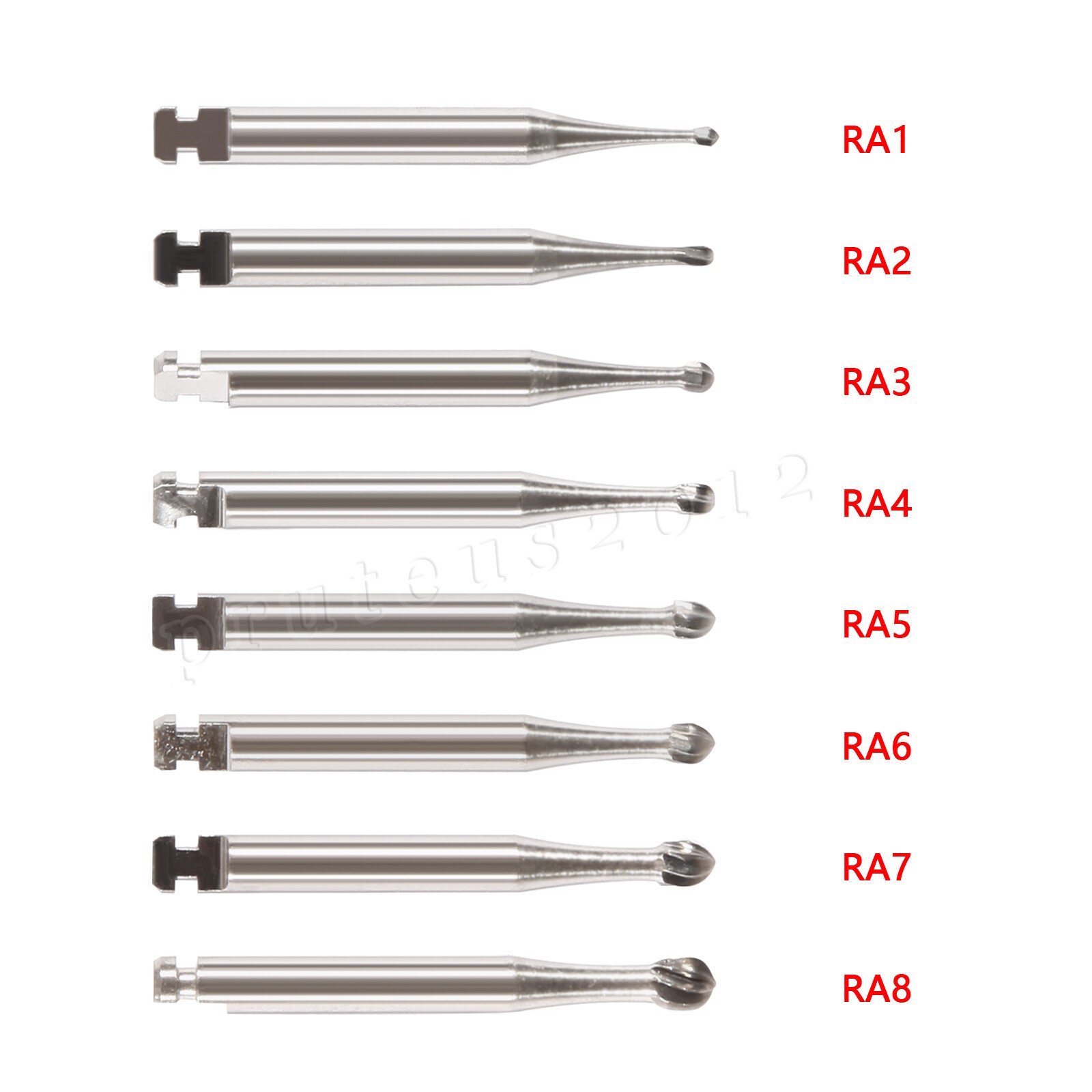 Dental Round Burs Carbide Latch Burs RA 1 2 3 4 5 6 7 8 LA Slow Speed PRIMA