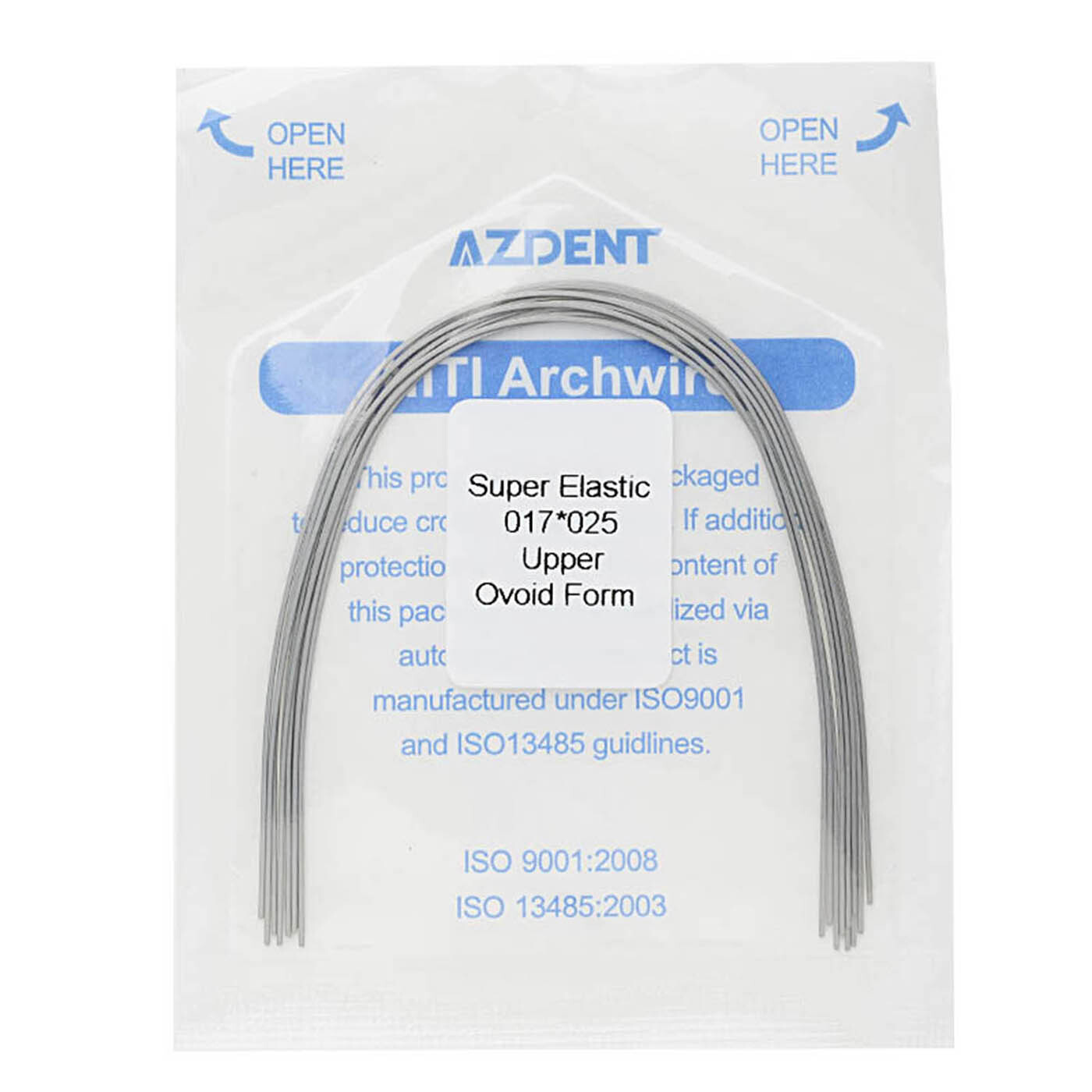 10Bag AZDENT Dental Orthodontic Super Elastic Niti Arch Wires Rectangular Ovoid