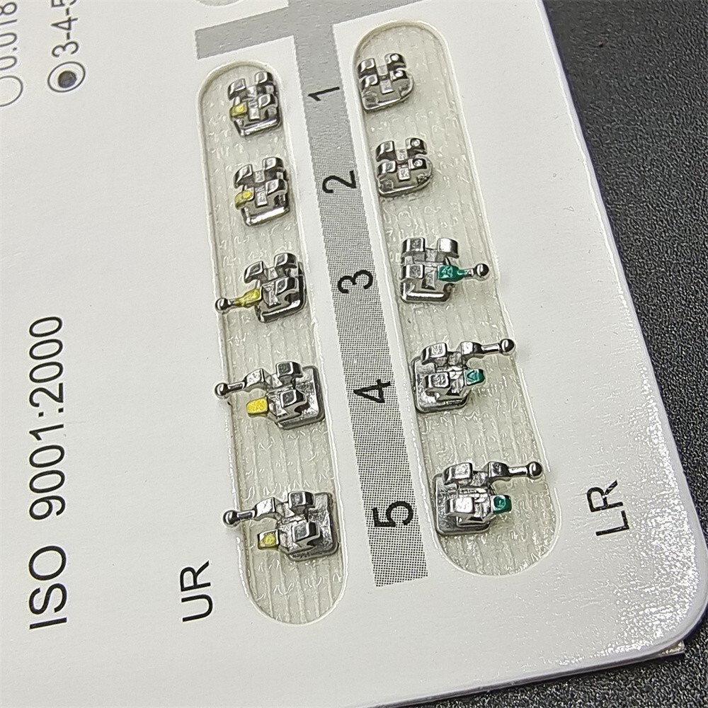 10 Packs Dental Orthodontic Brackets Braces Metal Mini Roth.022 Hooks 345