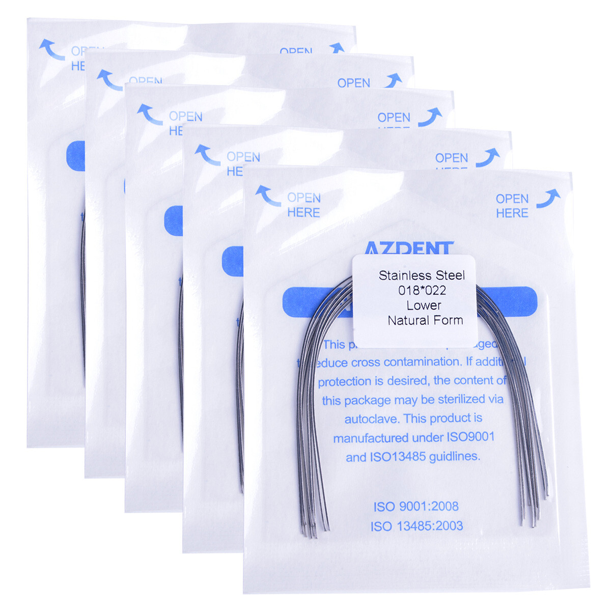 10pcs/pack AZDENT Dental Orthodontic Stainless steel Arch Wire (rectangular)