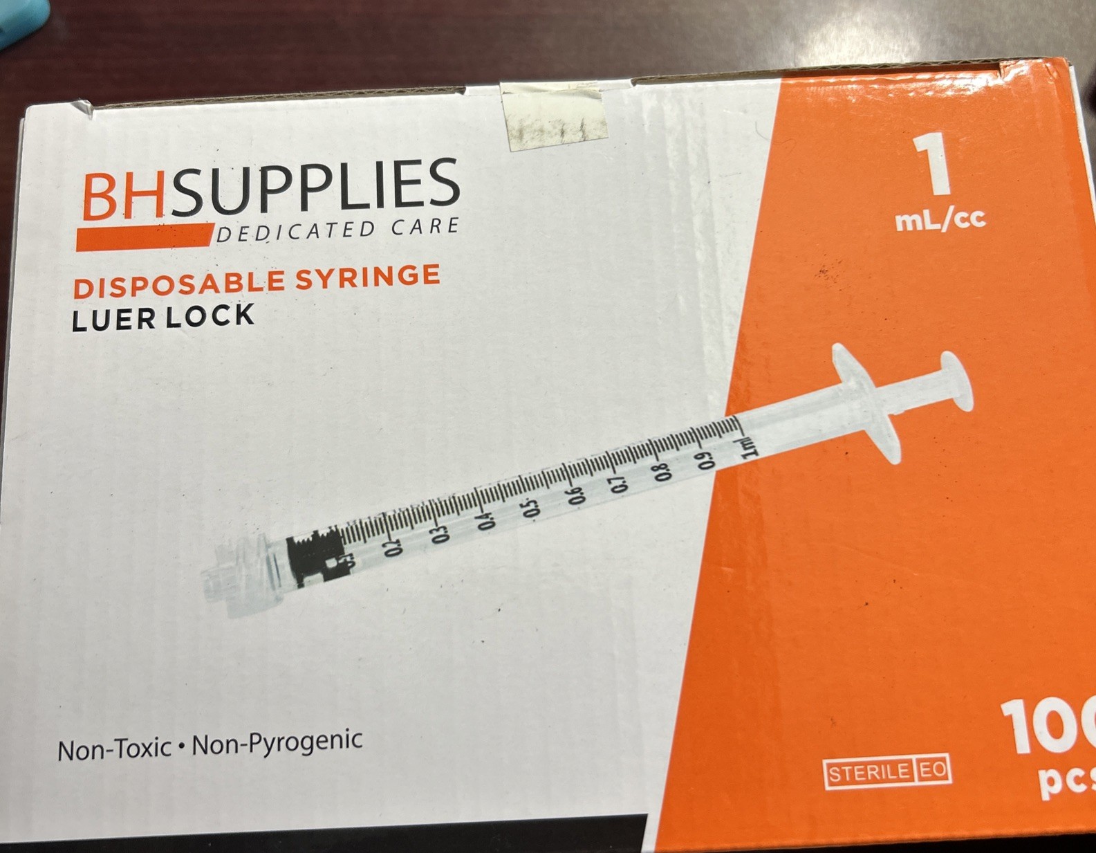 BH Supplies 1ml Luer Lock Tip Syringes (No Needle) – Sterile, Individually…