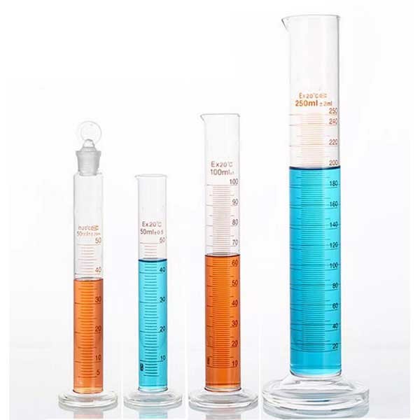 5ml – 1000ml Transparent Graduated Measuring Cylinder with Stopper Lab Supplies