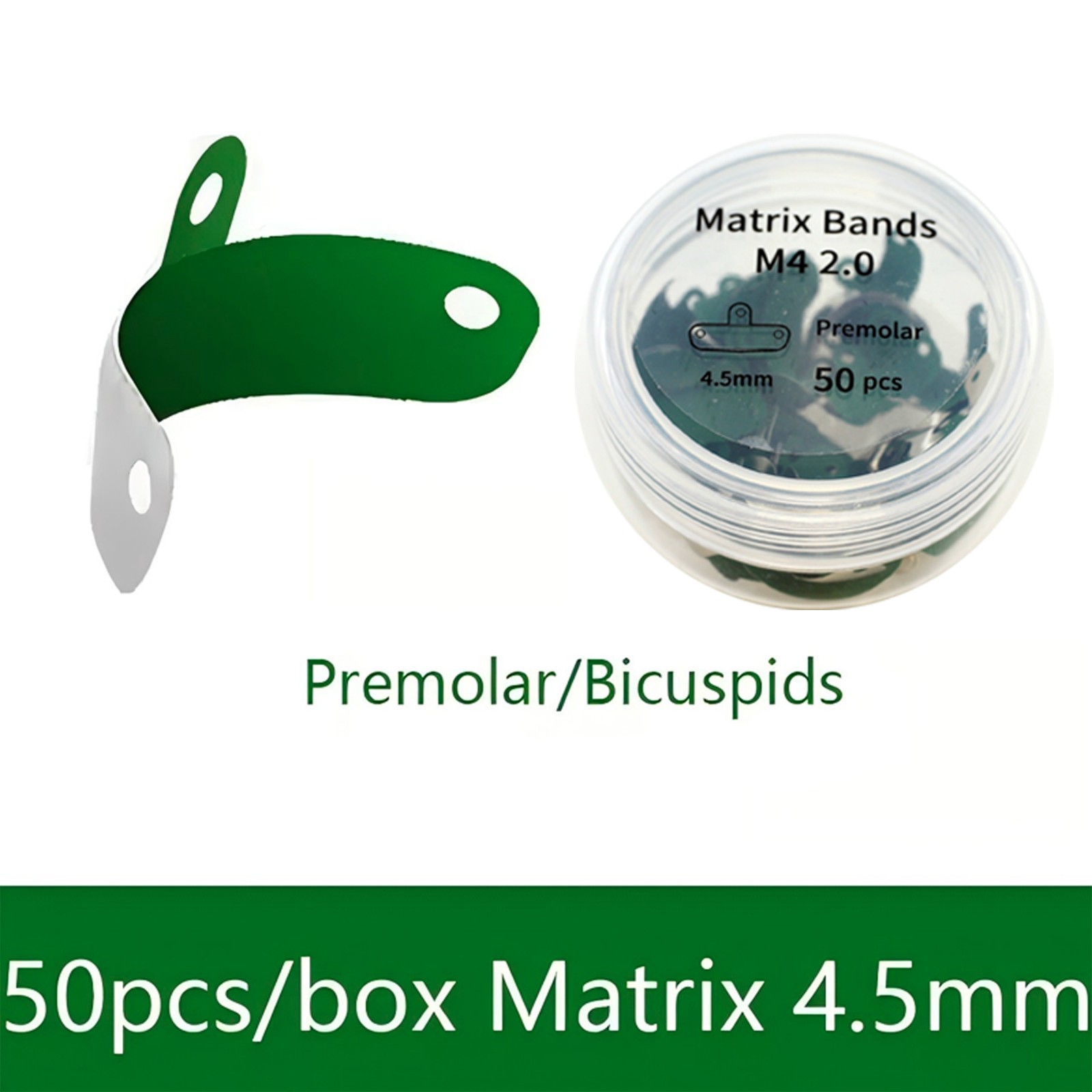 Dental Non-stick Matrix Bands Palodent 3D Fusion Firm Sectional Matrices M4 2.0