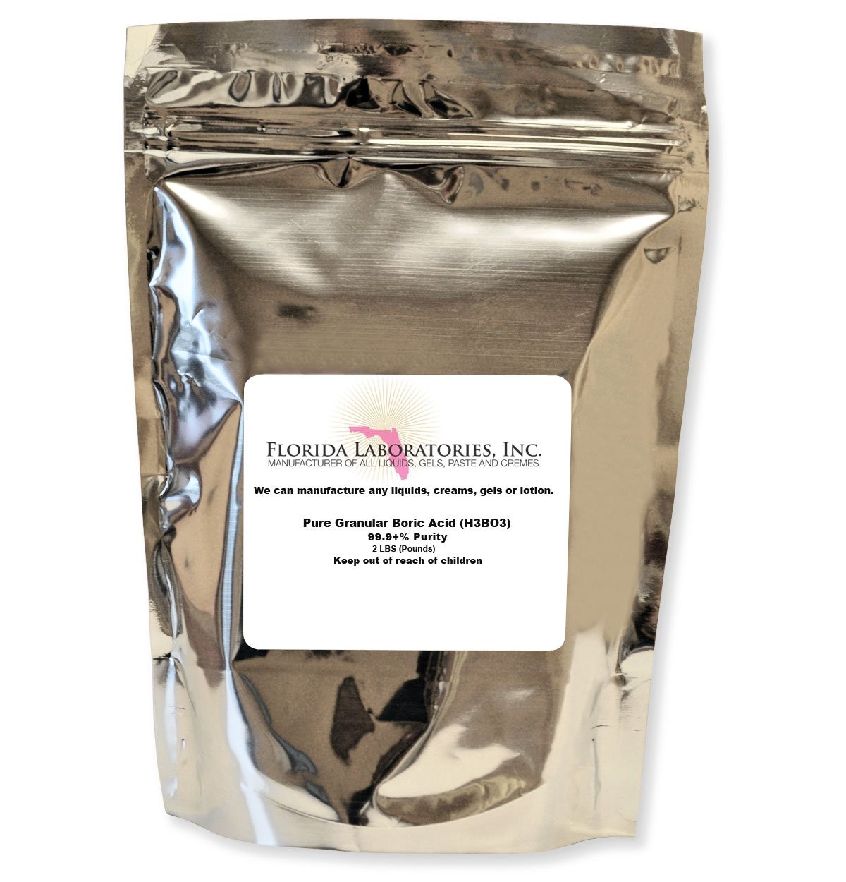 Florida Laboratories Boric Acid Pure Fine Granular Powder 2 Lb.Create Your…