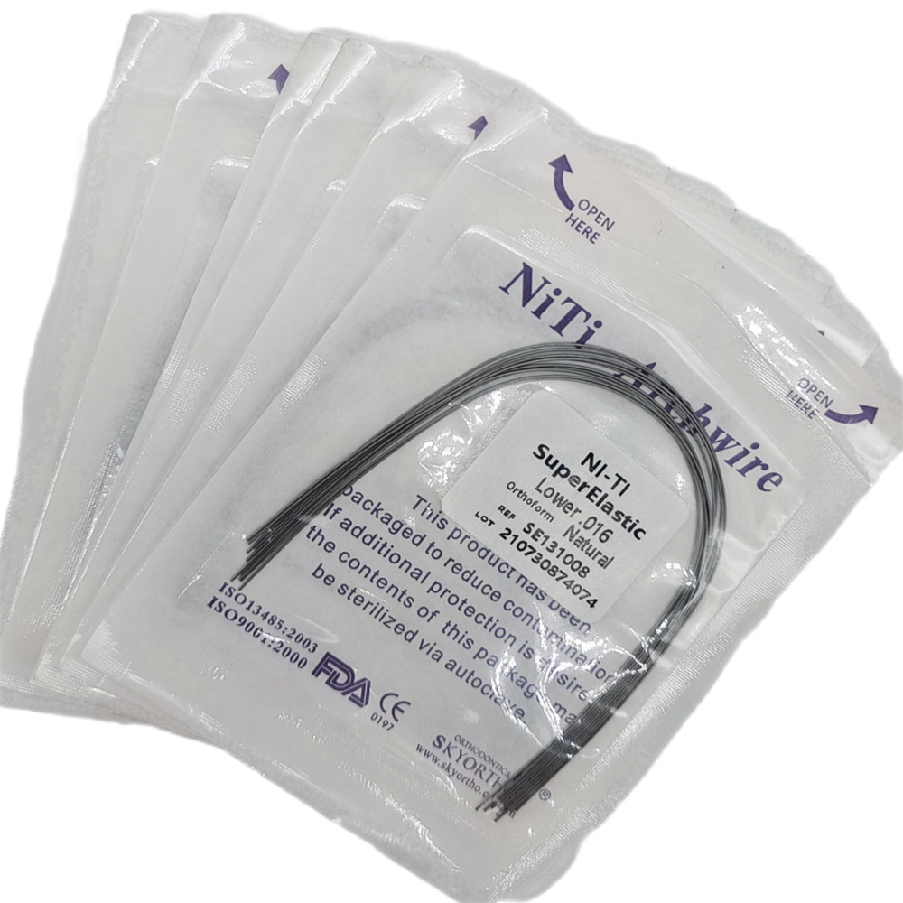 Dental Orthodontic Niti Arch Wire Super Elastic Natural Nature Form Round