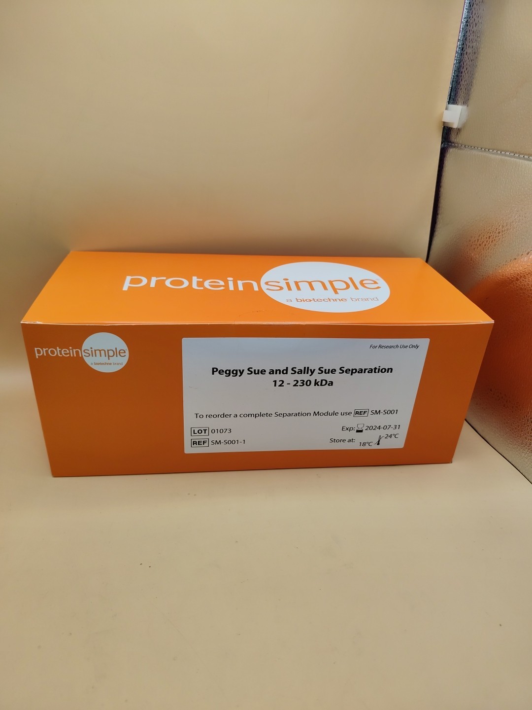 ProteinSimple 12-230 kDa Separation Module for Peggy Sue or Sally Sue 480 Capill