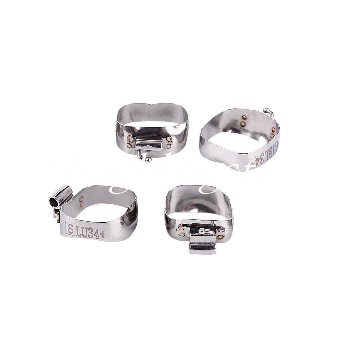 1 Pack 4 Pcs Dental Orthodontic Prewelded Band Roth 022 1st Molar #29-#43+ U2/L1