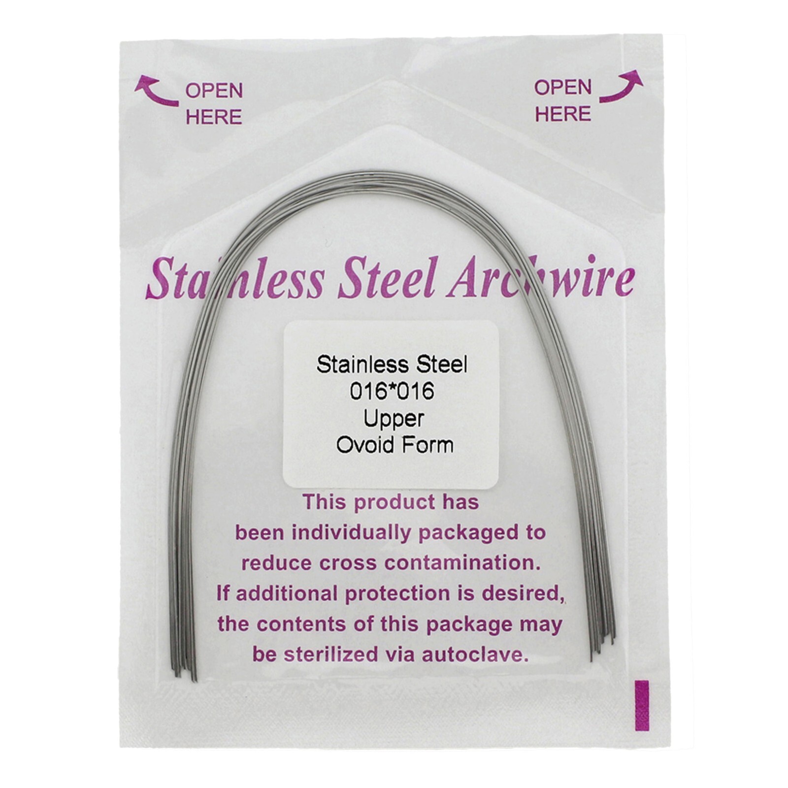 Arcos de ortodoncia acero inoxidable Orthodontic Arch Wire Stainless Steel SS