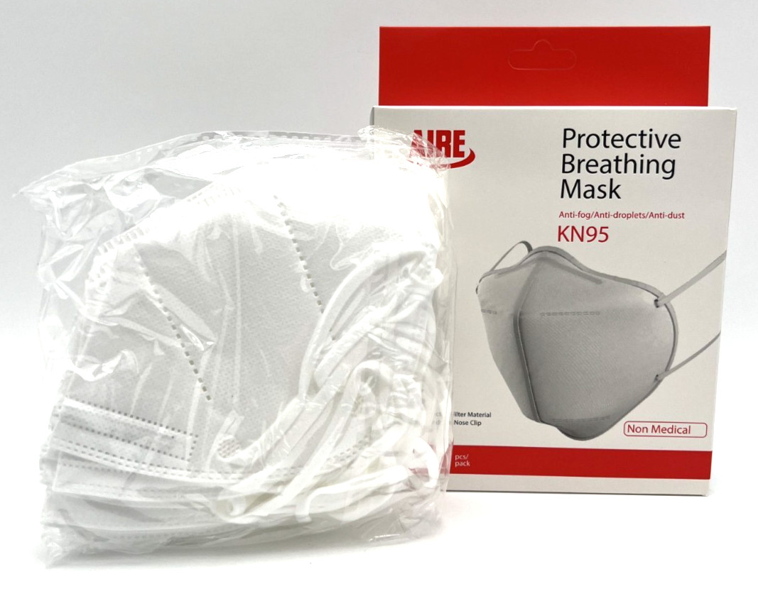 KN95 5-Layer 3D Protective Face Mask- 100 Pack -Comfort Fit Adjustable Certified