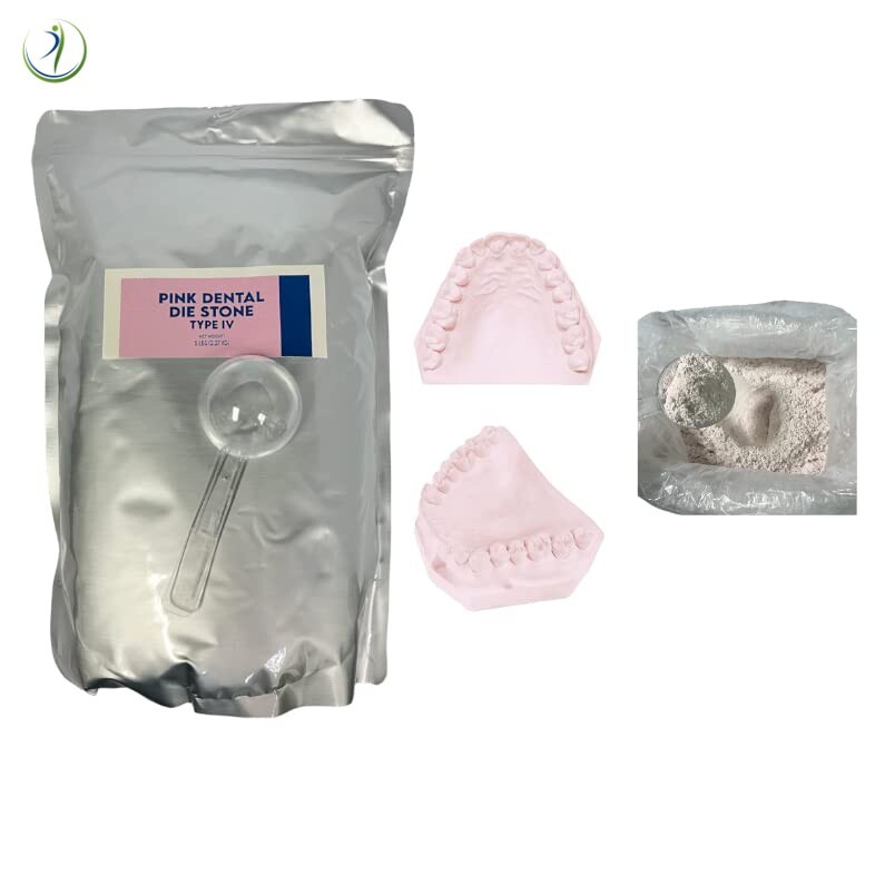 DENTAL LAB GYPSUM DIE STONE PINK TYPE IV STRONG COMPOUND 5 Lbs. RE-SEALABLE BAG