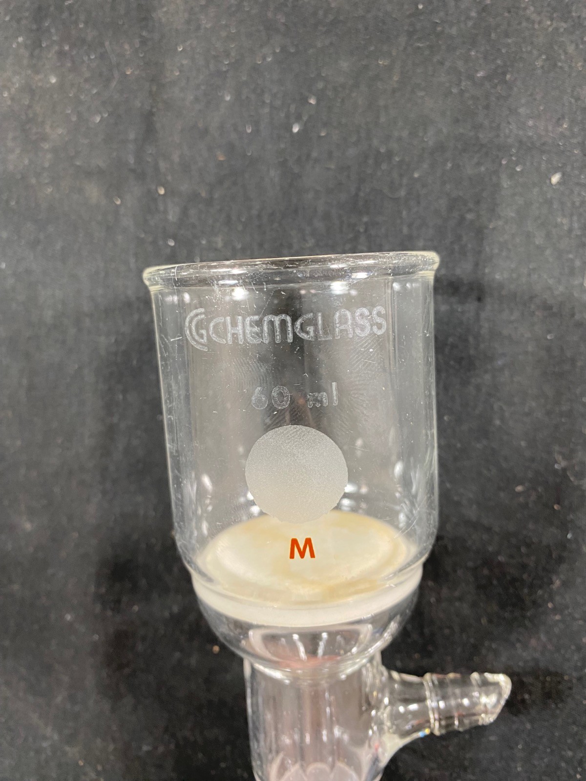 CHEMGLASS Glass 60mL M Frit 24/40 Vacuum Buchner Filter Funnel CG-1406-08 (B)
