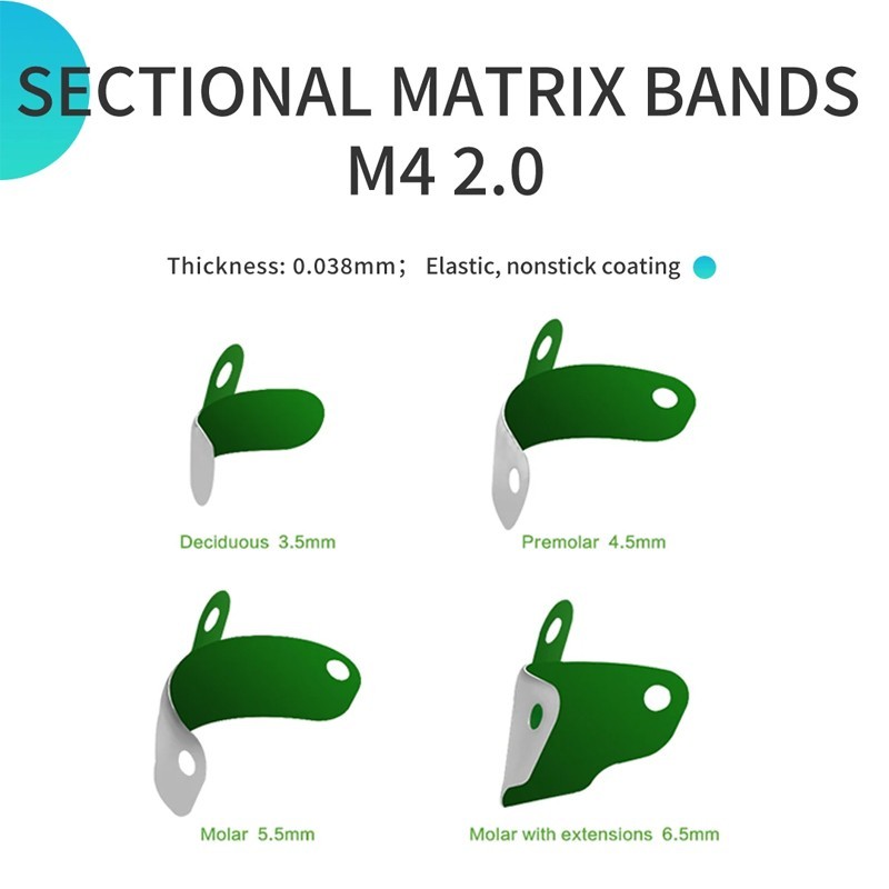 Dental Matrix Bands Ring Sectional Matrice Clamp Fit Garrison Palodent V3 System