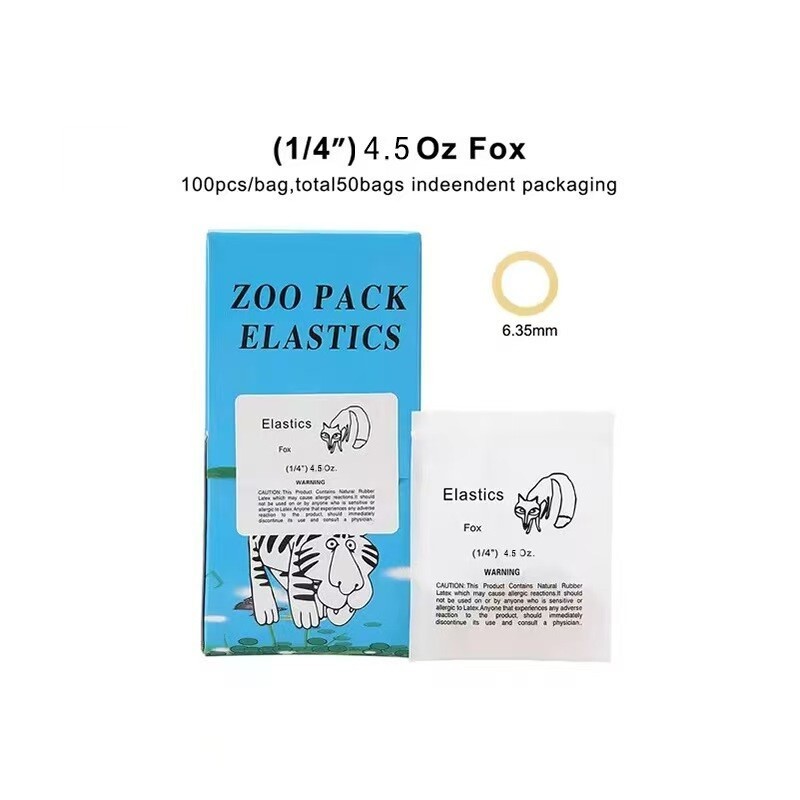 5Pcs Dental Ortho Elastics Rubber Bands Latex Braces 3.5oz 1/8 5000Pcs/Box