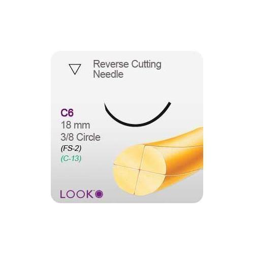 Look 560B Suture Chromic Gut C-6 3/0 27″ 12/Bx