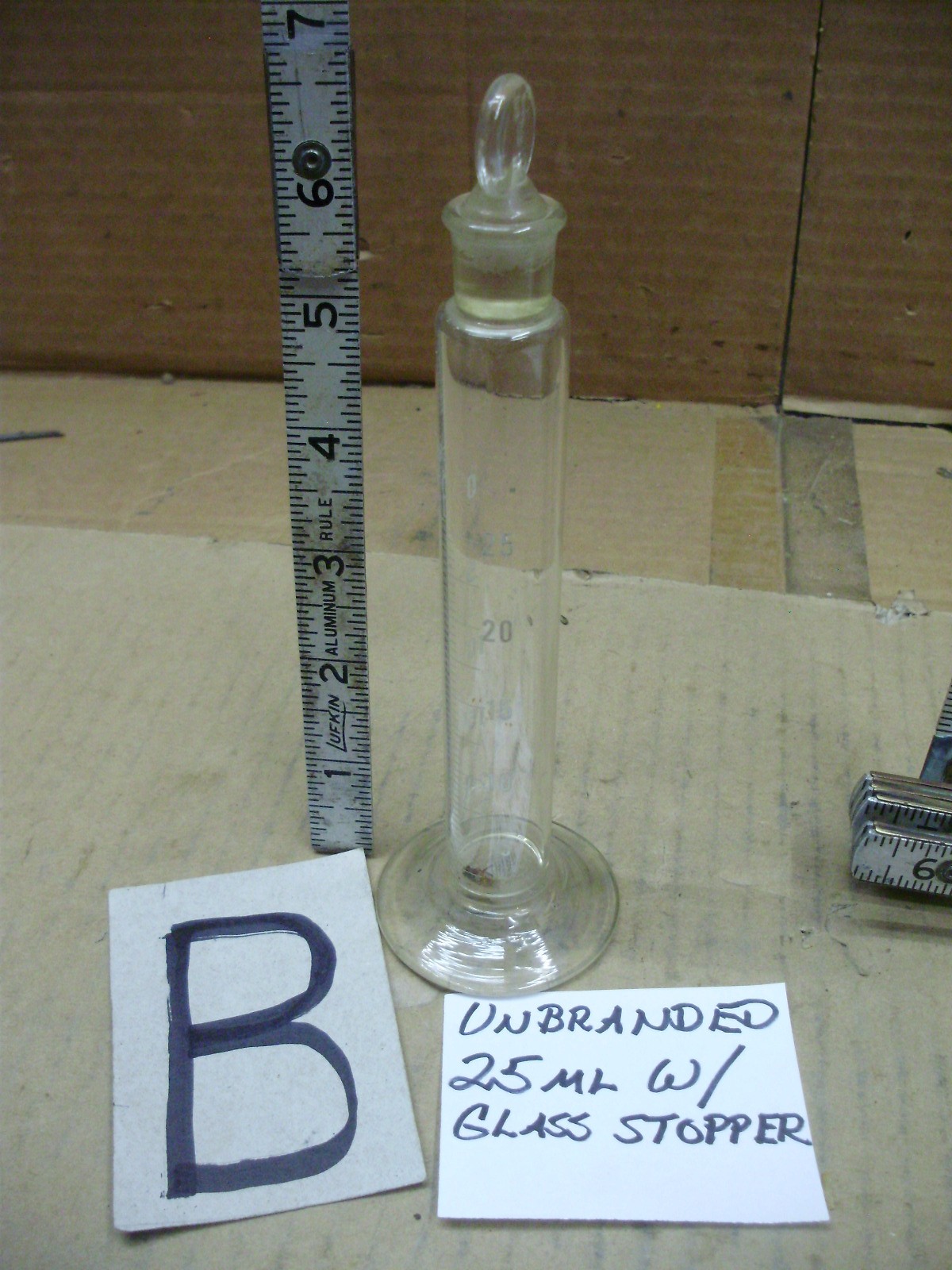 Graduated Glass 25ml Cylinders, Pyrex, Kimax, Unbranded, Sold Separately