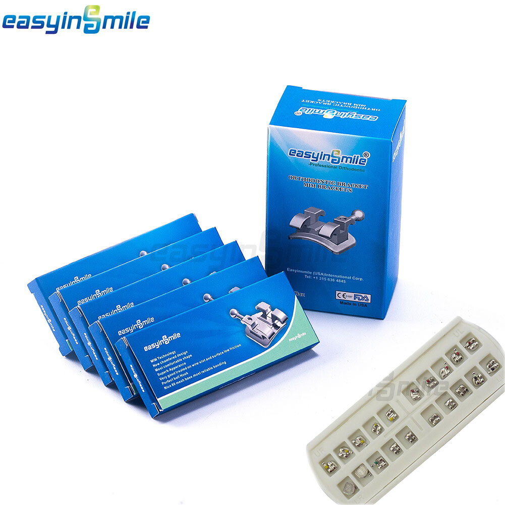 10Packs Orthodontic Metal Brackets Dental MINI Braces MBT/ROTH 022 Hook 3/345
