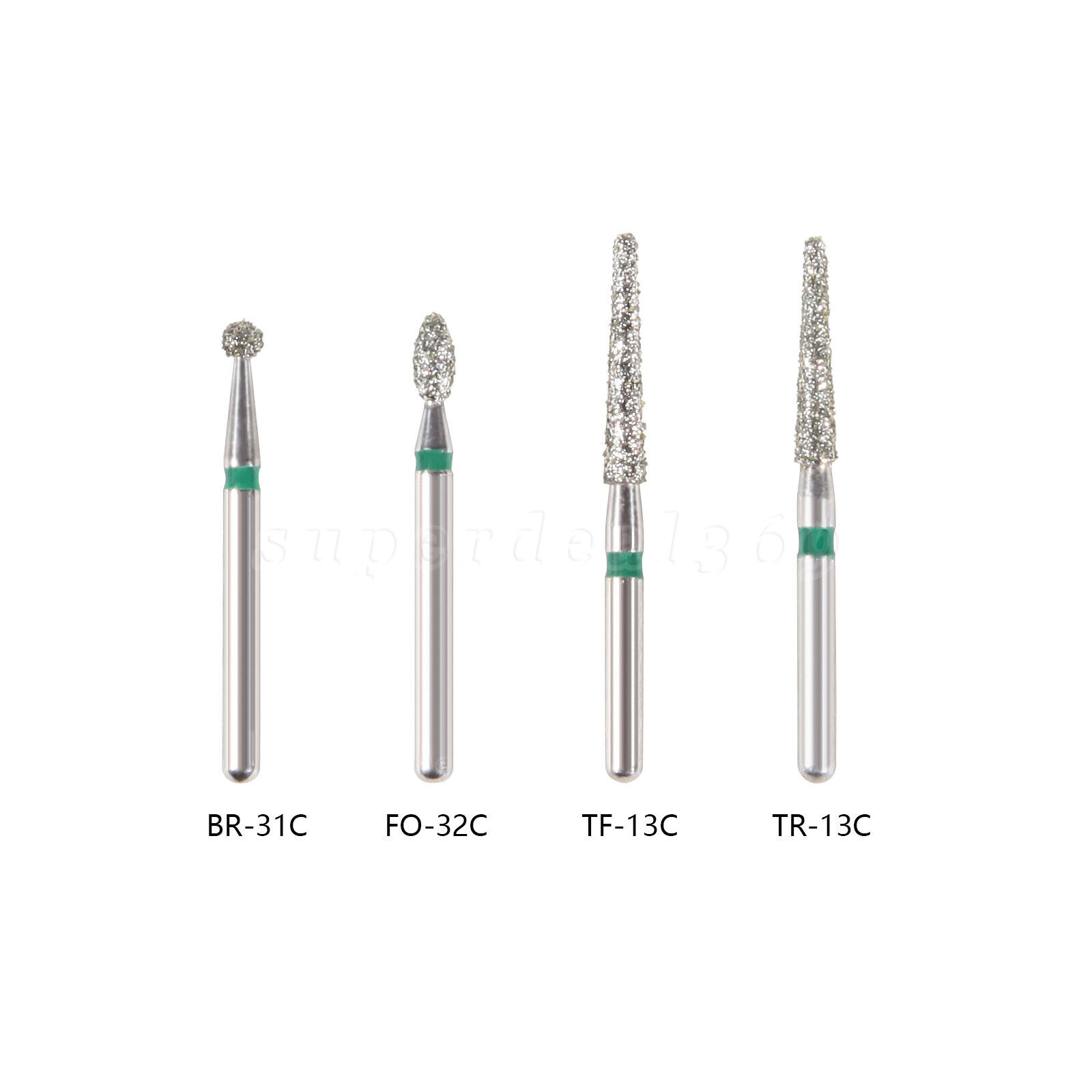 42type Dental DIAMOND BURS FG Burs 1.6mm for High Speed Handpiece 5pcs/pack fg