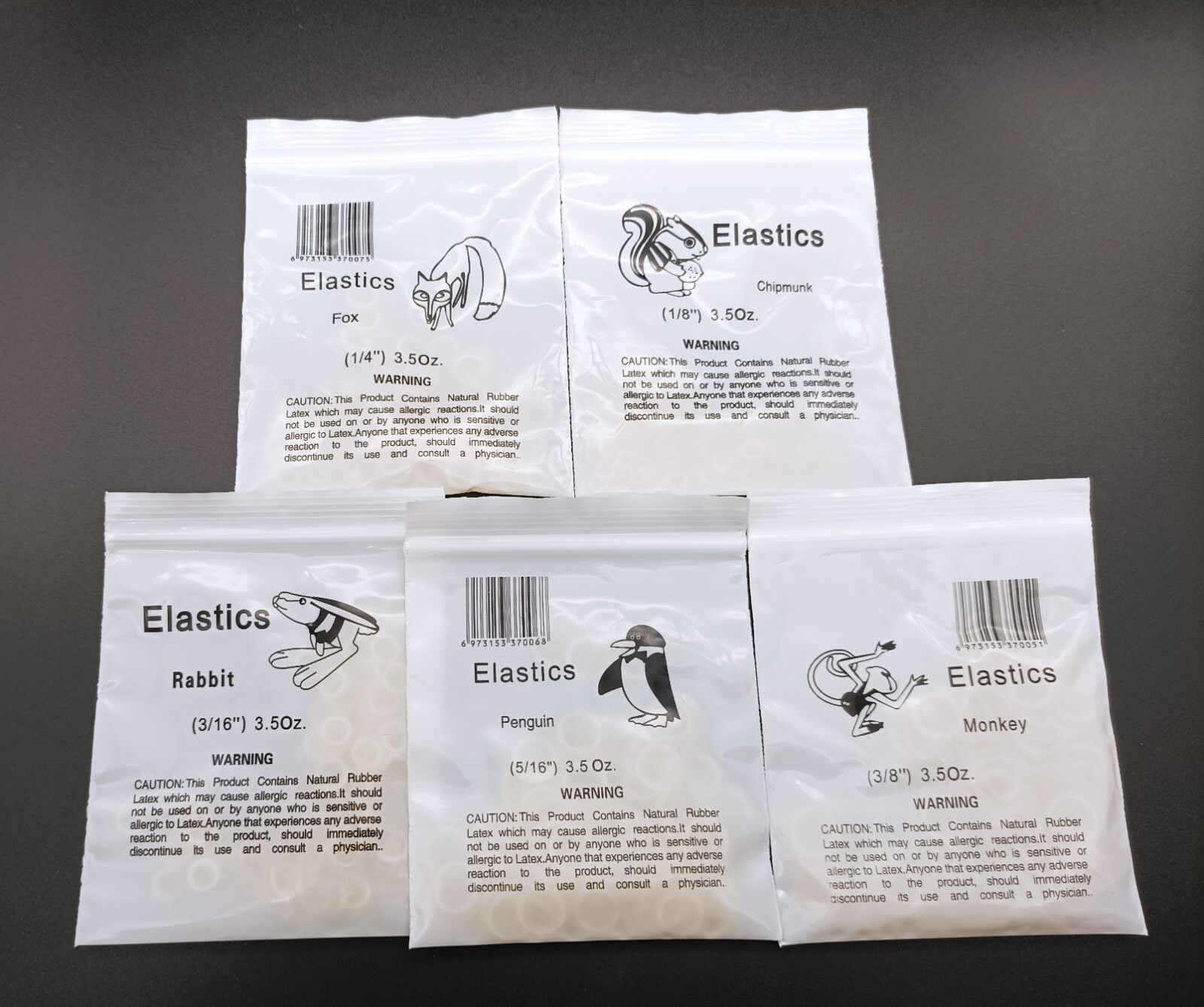 1000Pcs Dental Ortho Elastics Rubber Bands O Rings Natural Rubber Latex 3.5oz
