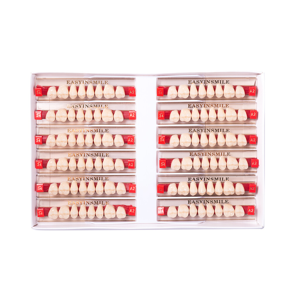 84/96 Dental Synthetic Resin Teeth Full Set /Anterior /Posterior Shade A1/A2/A3